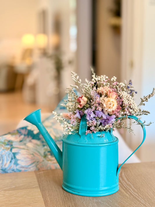 Dried Floral Watering Can